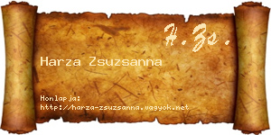 Harza Zsuzsanna névjegykártya
