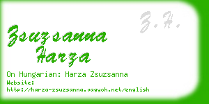 zsuzsanna harza business card